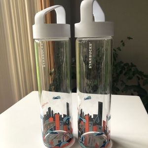 Starbucks destination series Chicago glass bottles
